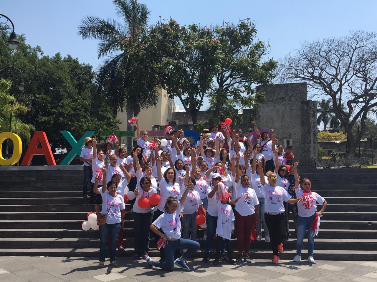 La Comisión Unidos Vs. Trata participó en una jornada de prevención de la violencia y la trata de personas, que culminó con el baile 1 Billón de Pie, en Oaxtepec, Morelos.